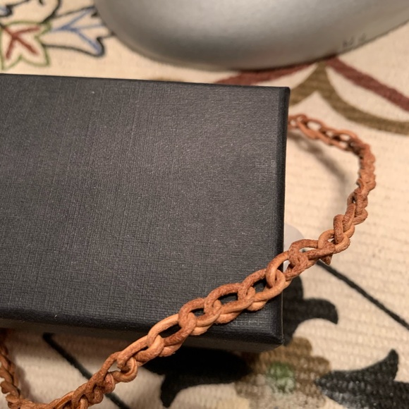 Braided leather bracelet, Handmade - Picture 3 of 3